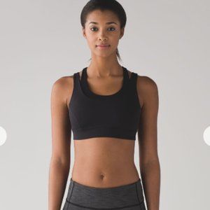 Lululemon Glide and Stride Bra in Black Size 6